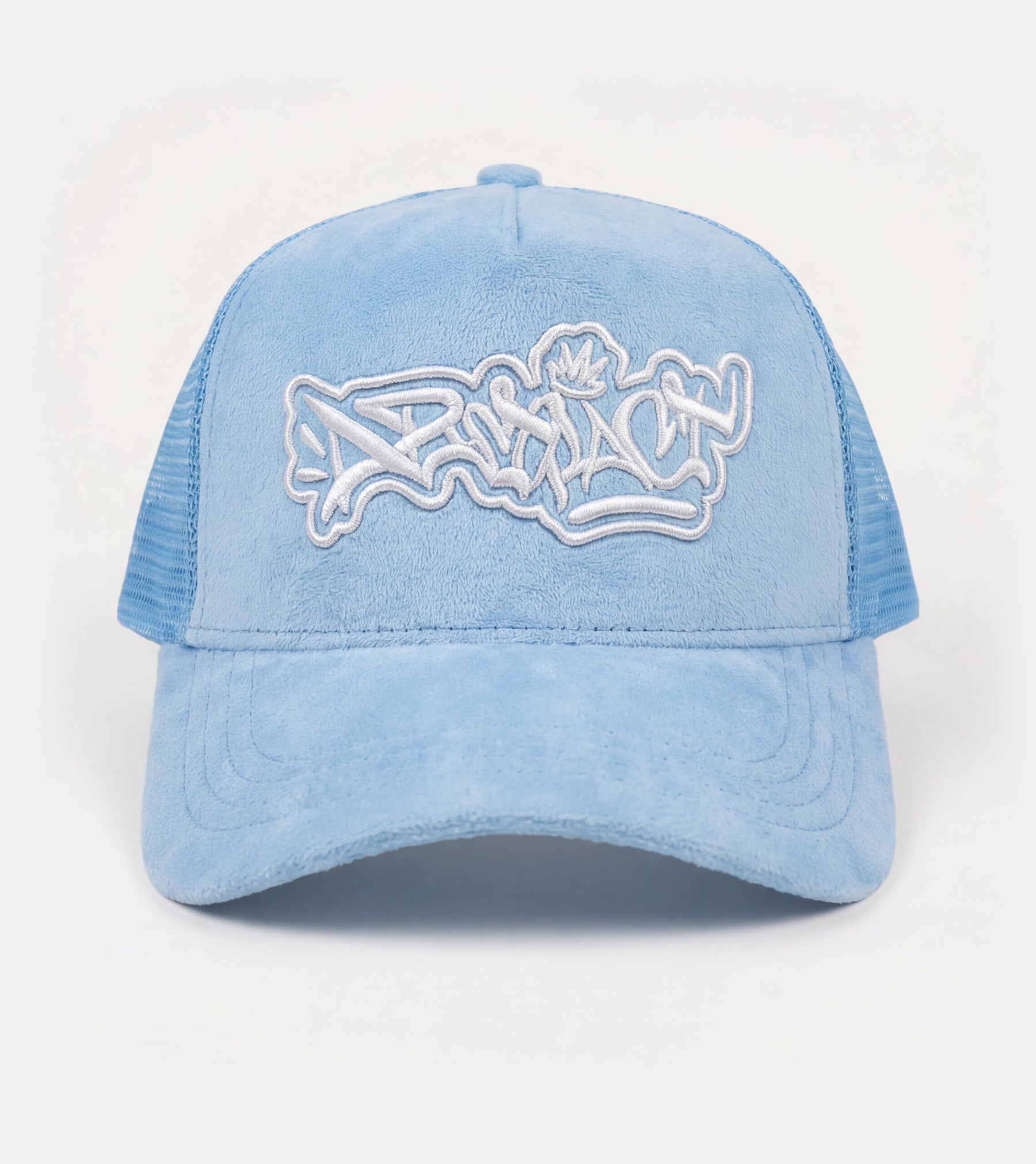 Abstract - Suede Trucker Hat "Baby Blue"