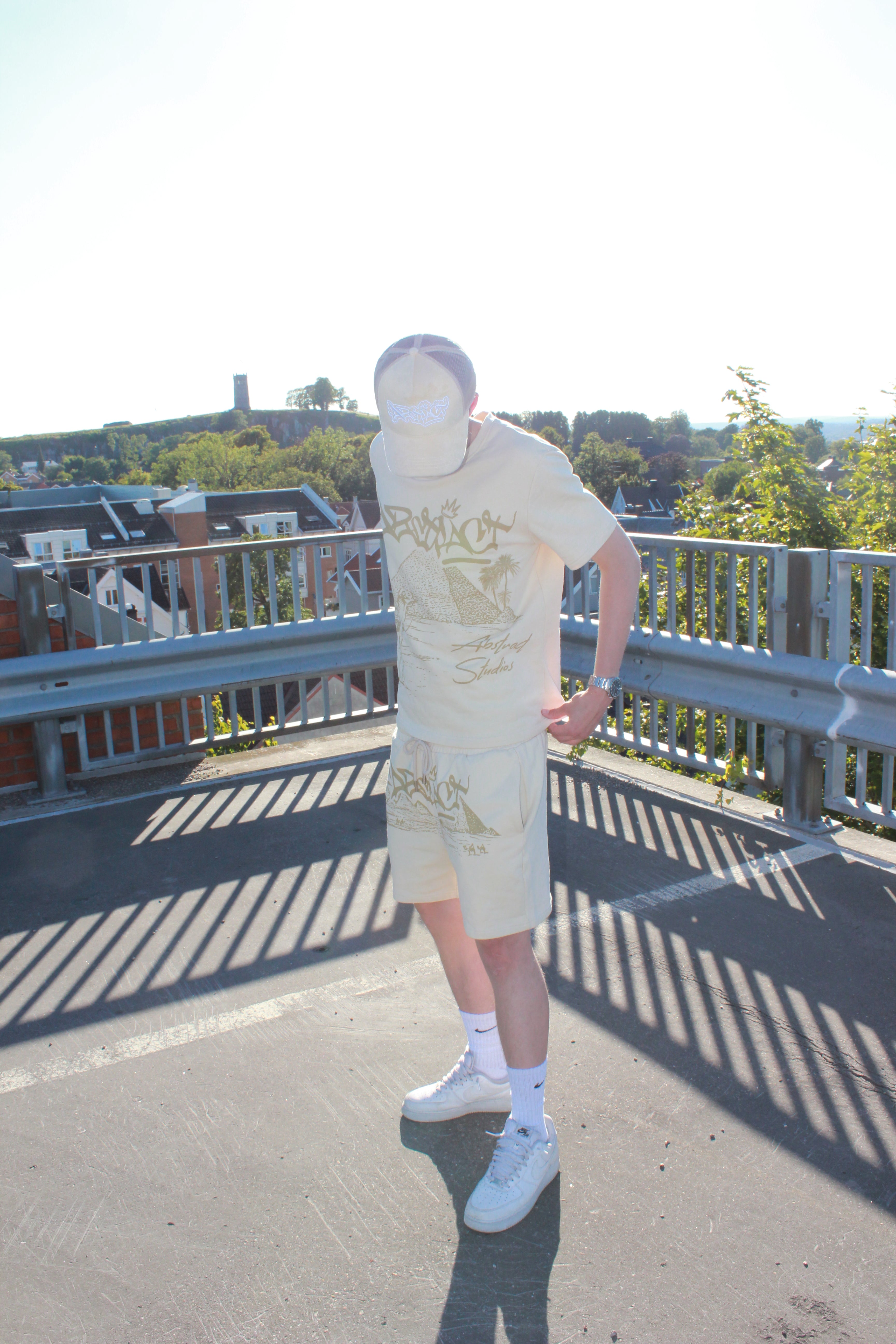 Abstract - Suede Trucker Hat "Cream"