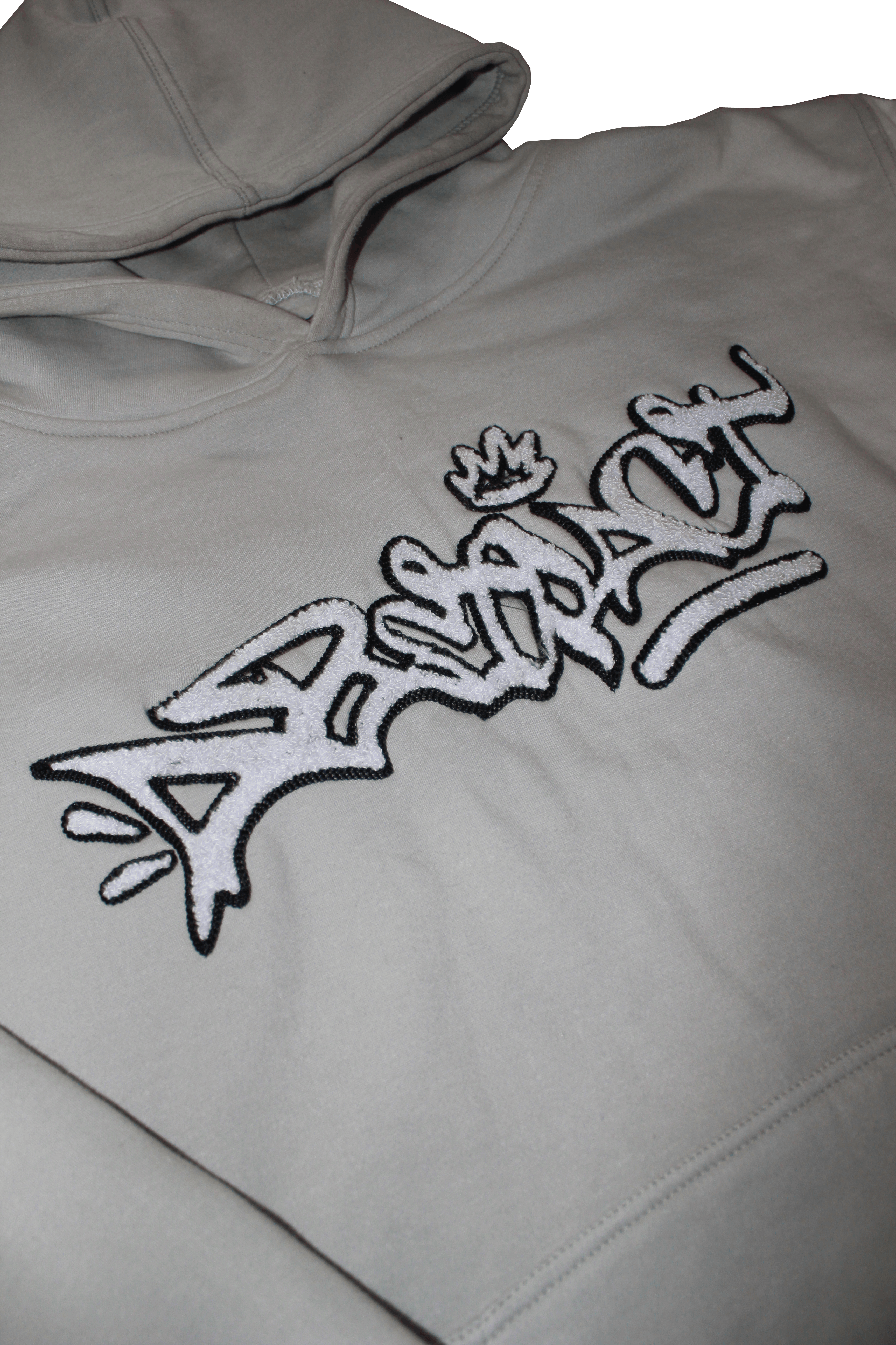 Abstract - Chenille Hoodie "Grey"