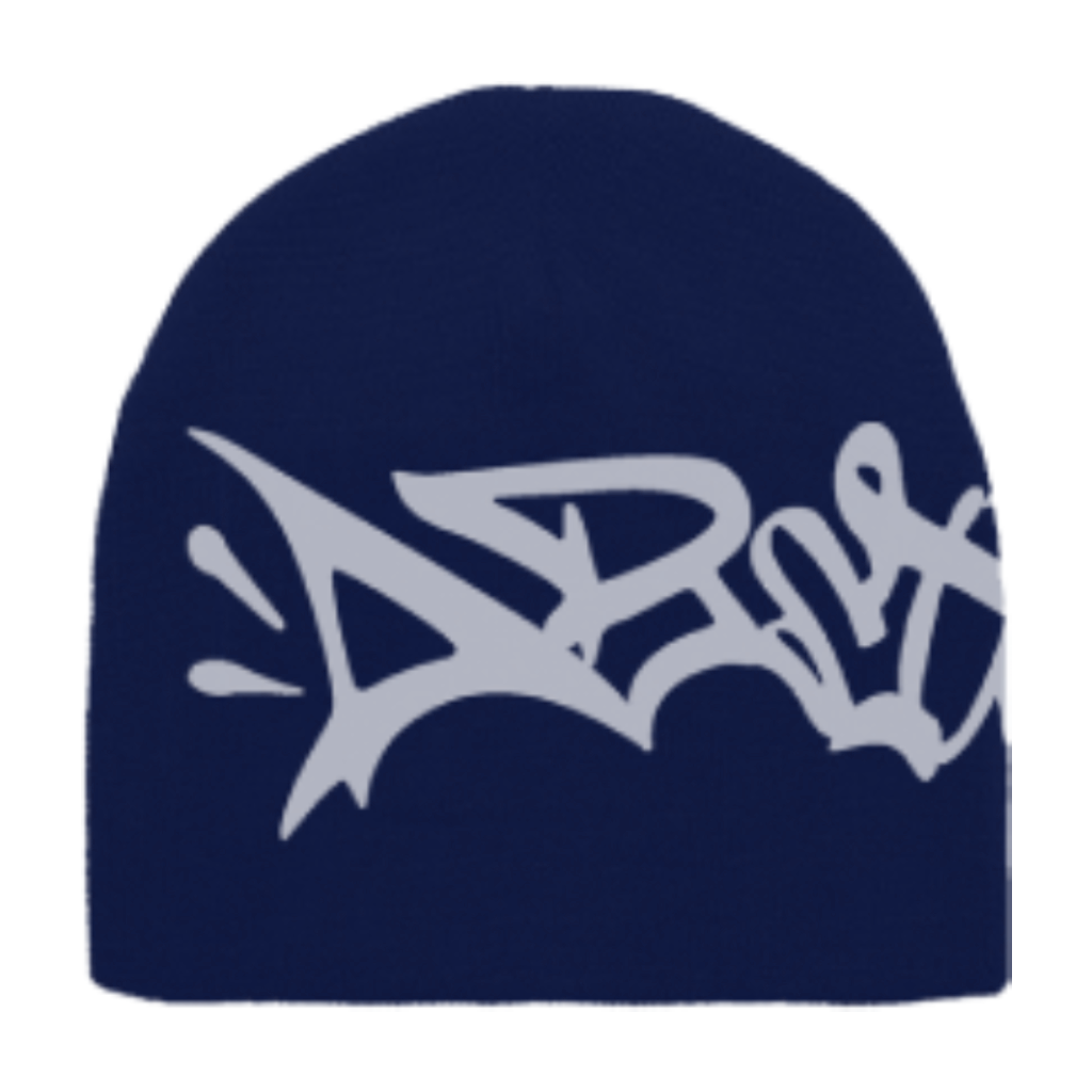 Abstract - Reversible Beanie Navy/White