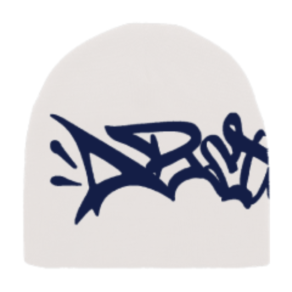Abstract - Reversible Beanie Navy/White