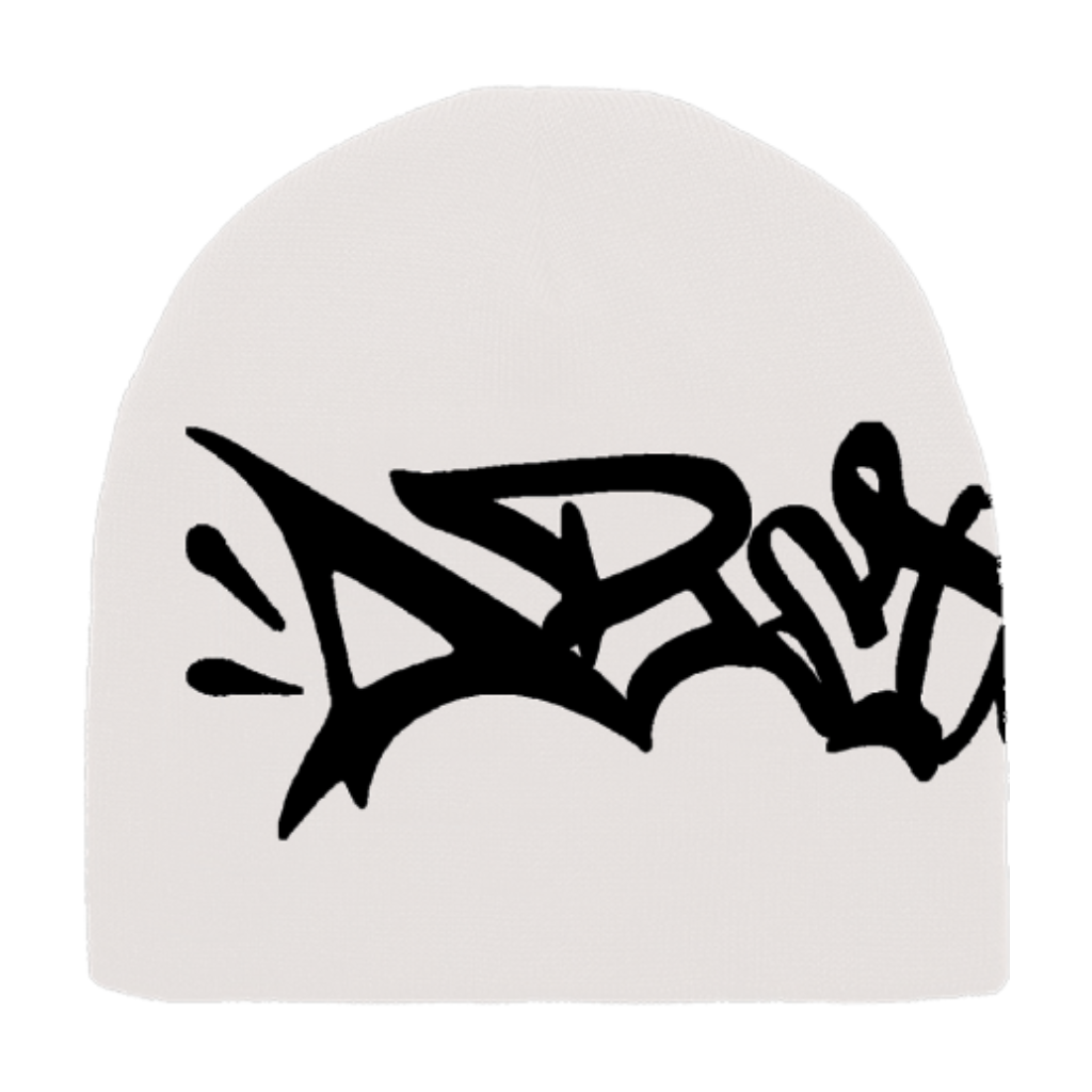 Abstract - Reversible Beanie Black/White