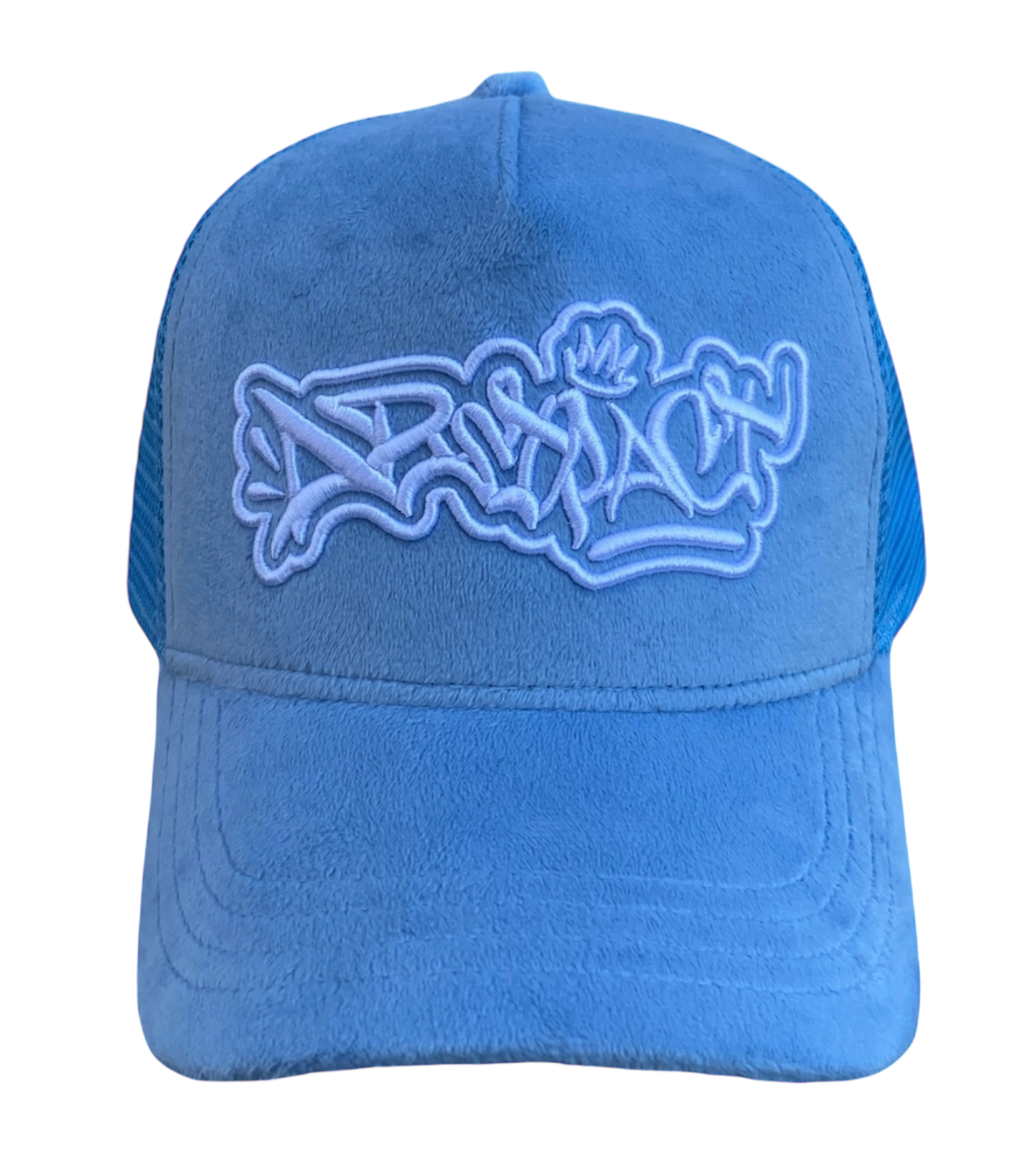 Abstract - Suede Trucker Hat "Baby Blue"