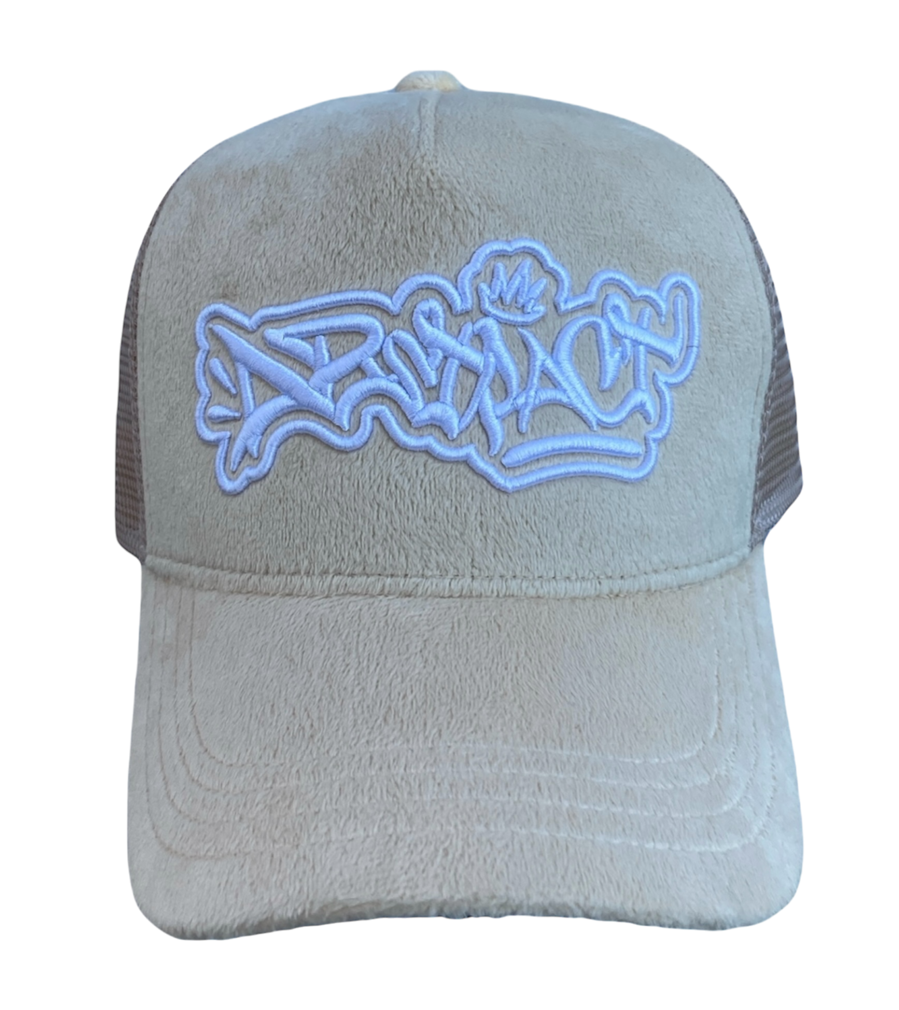 Abstract - Suede Trucker Hat "Cream"