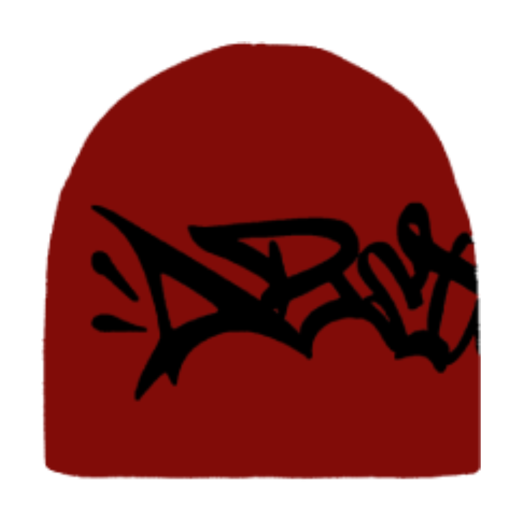 Abstract - Reversible Beanie Red/Black