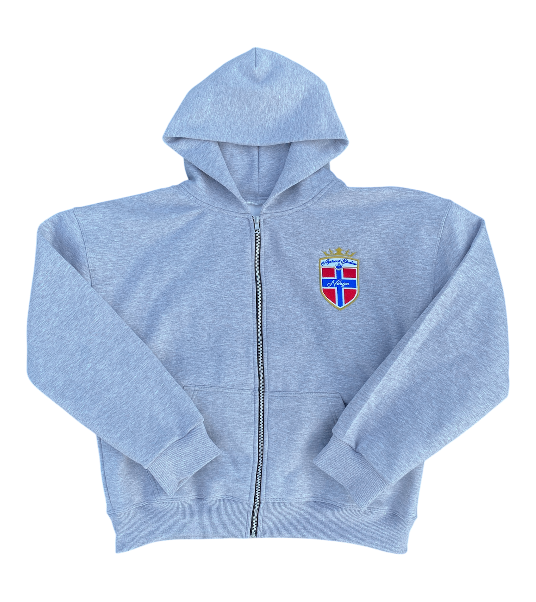 Abstract - Norway Zip Up Hoodie "Grey"