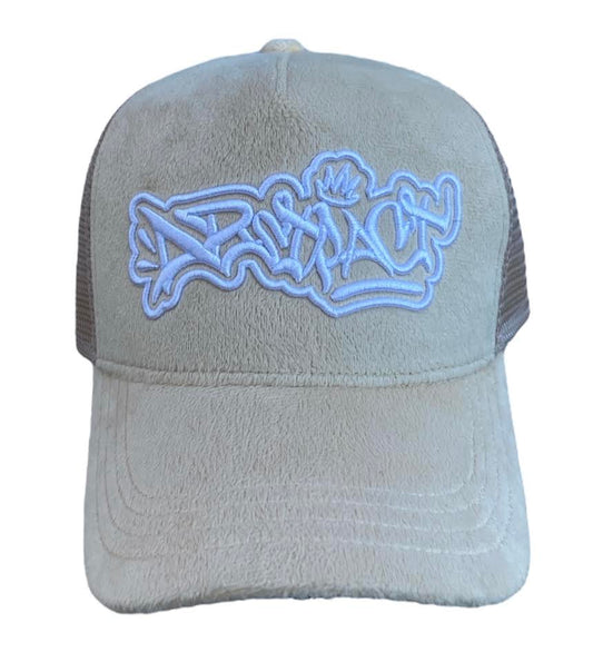 Abstract - Suede Trucker Hat "Cream"