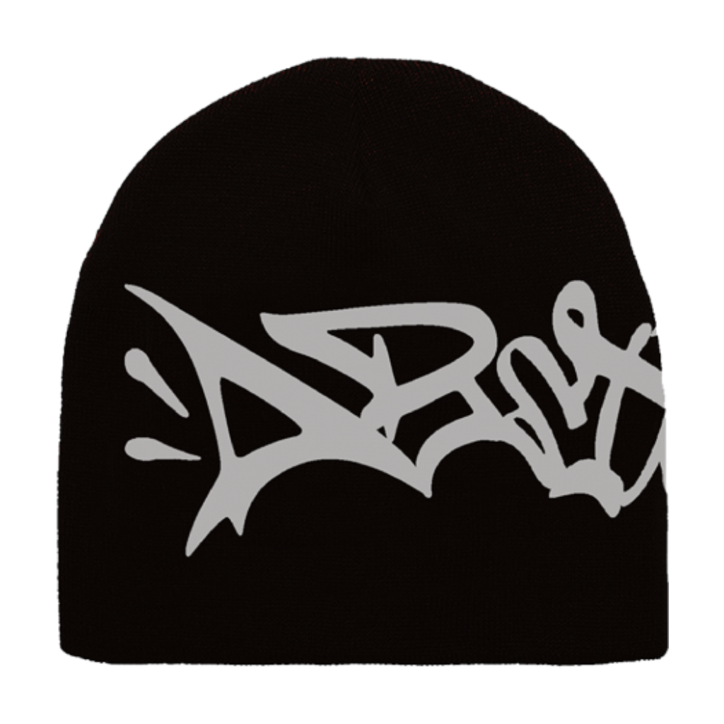 Abstract - Reversible Beanie Black/White