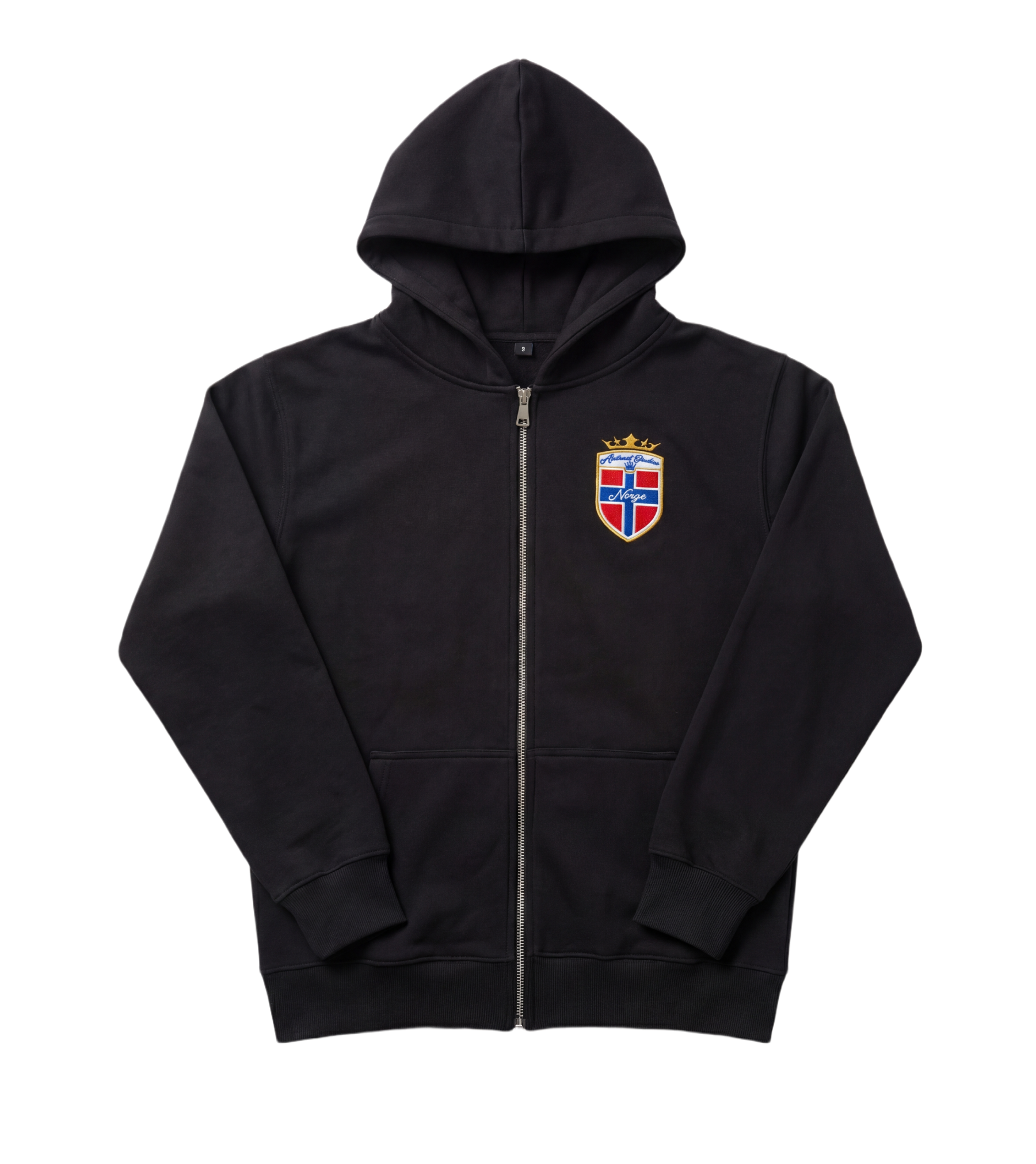 Abstract - Norway Zip Up Hoodie "Black"
