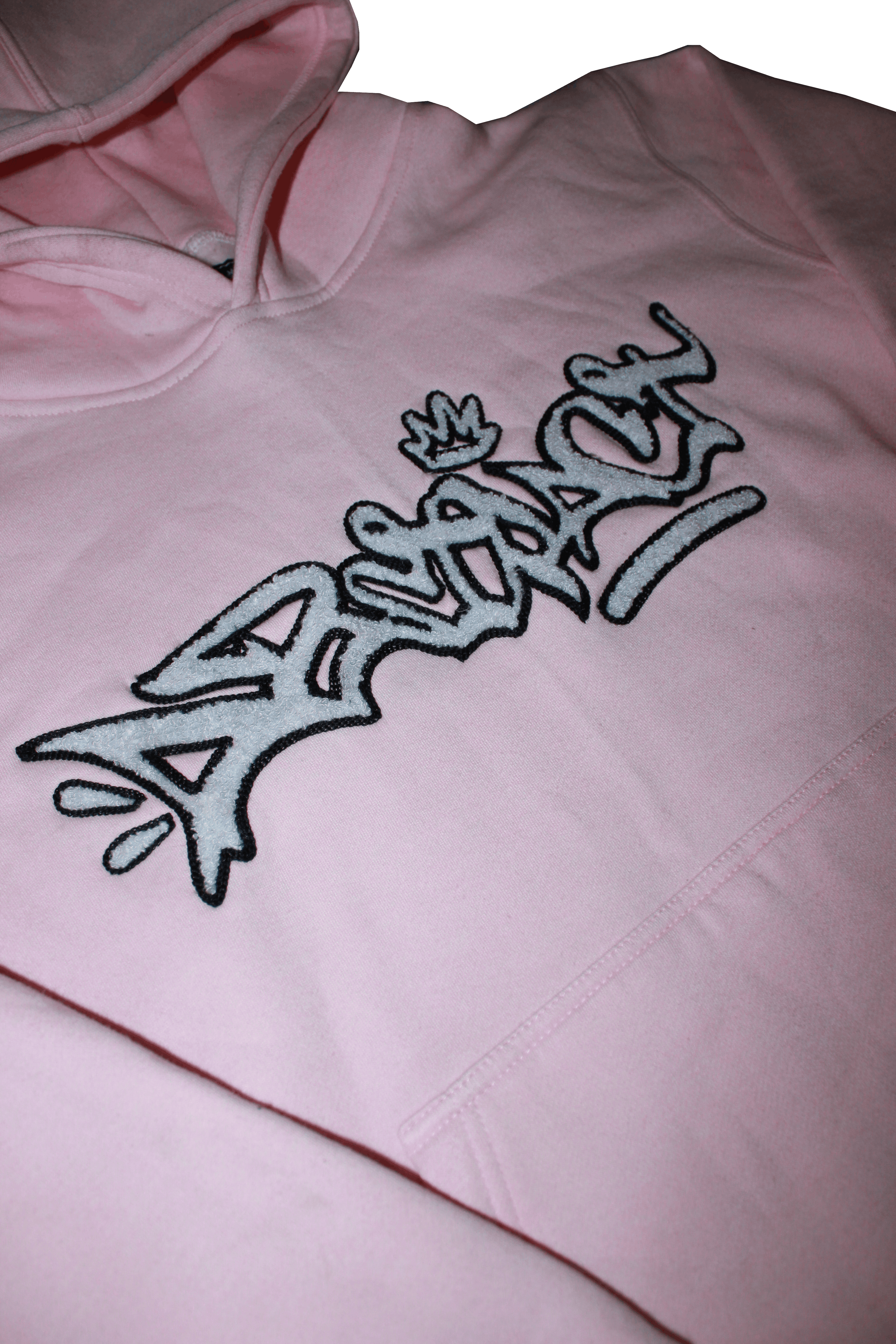 Abstract - Chenille Hoodie "Pink"