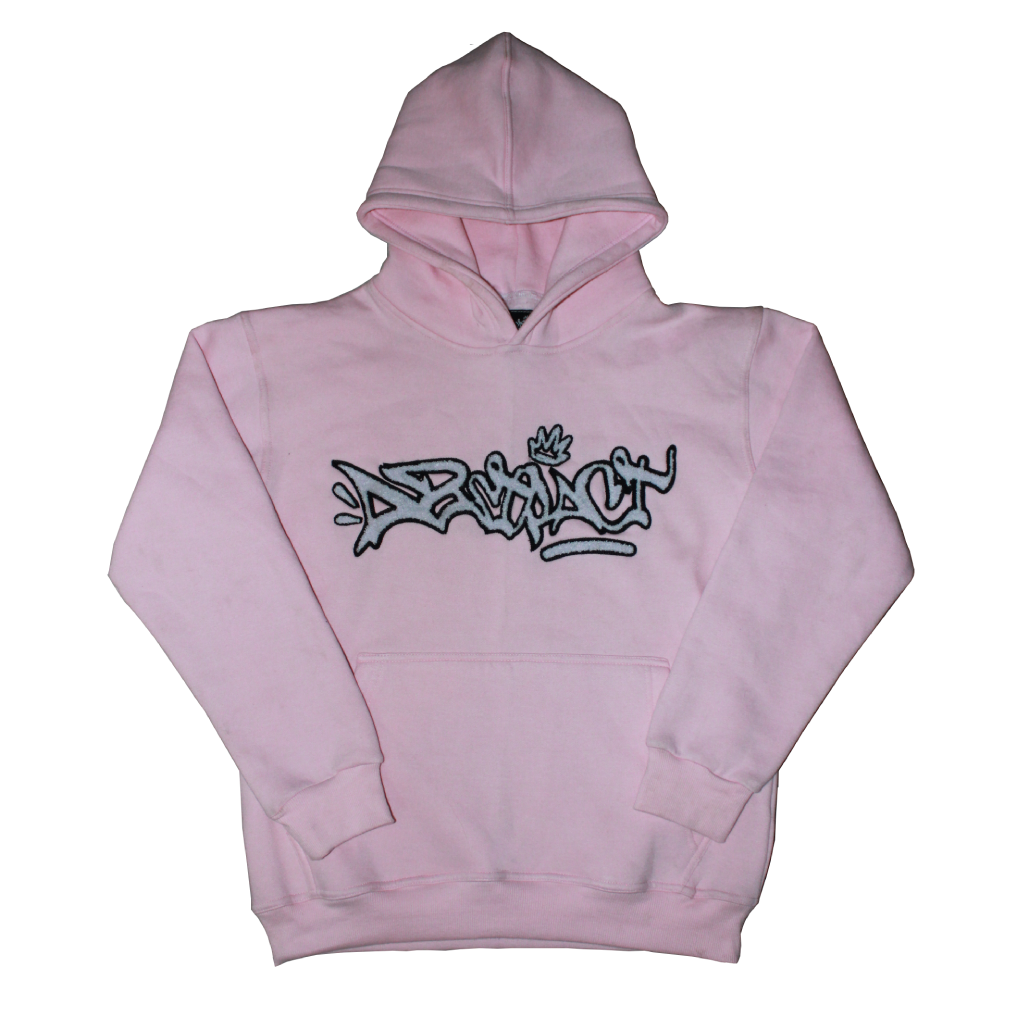 Abstract - Chenille Hoodie "Pink"