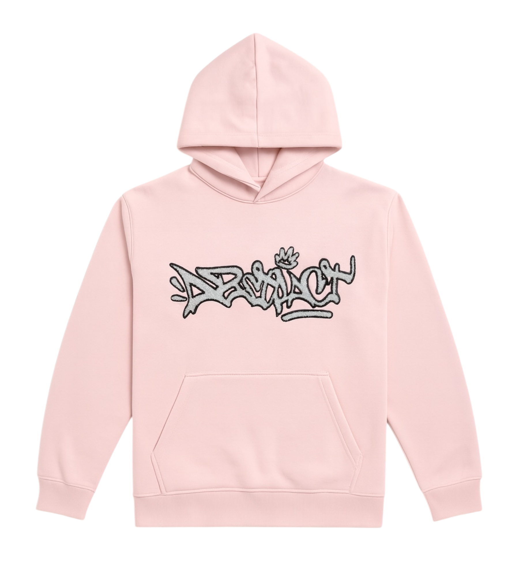 Abstract - Chenille Hoodie "Pink"