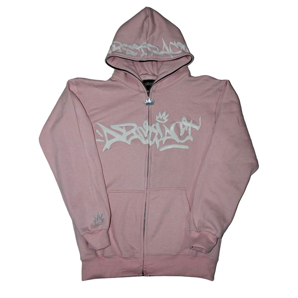 Abstract - Fullzip Pink/White